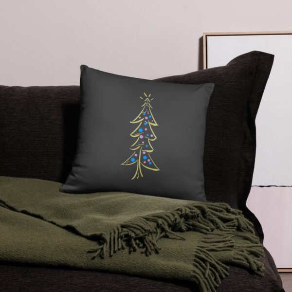 "Festive Glow Tree" Basic Pillow - Image 23