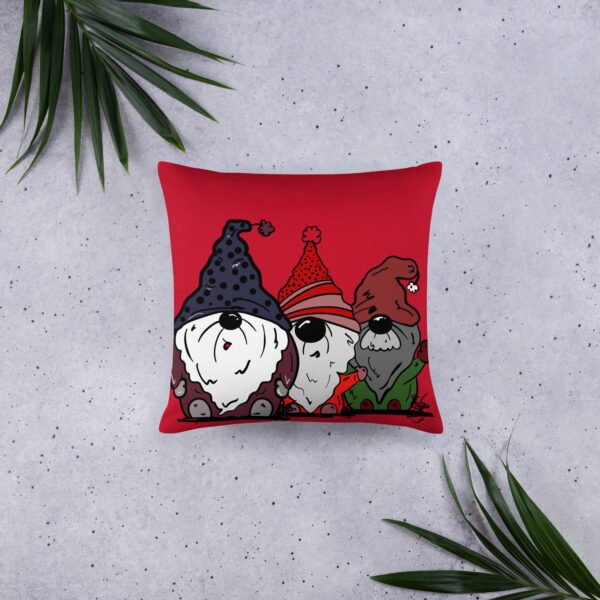 "We three Gnomes" Basic Pillow - Image 2