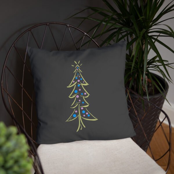 "Festive Glow Tree" Basic Pillow - Image 4