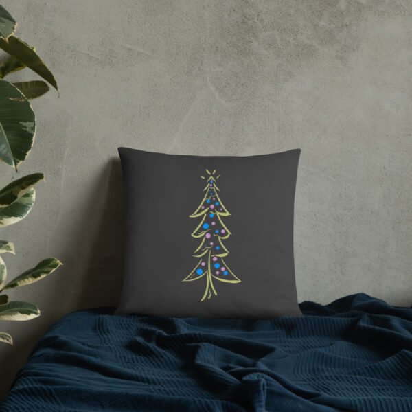 "Festive Glow Tree" Basic Pillow