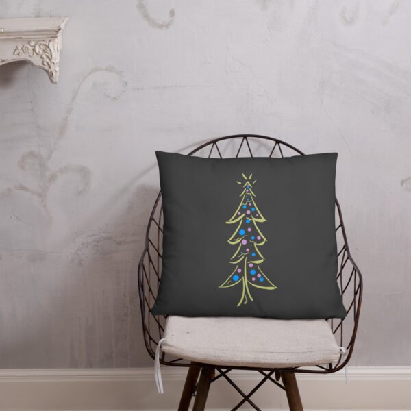 "Festive Glow Tree" Basic Pillow - Image 9