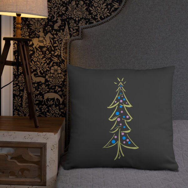 "Festive Glow Tree" Basic Pillow - Image 10