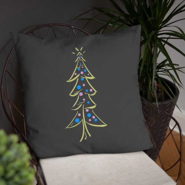 "Festive Glow Tree" Basic Pillow - Image 12