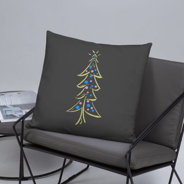"Festive Glow Tree" Basic Pillow - Image 13
