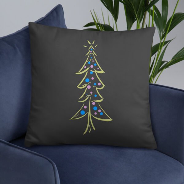 "Festive Glow Tree" Basic Pillow - Image 14