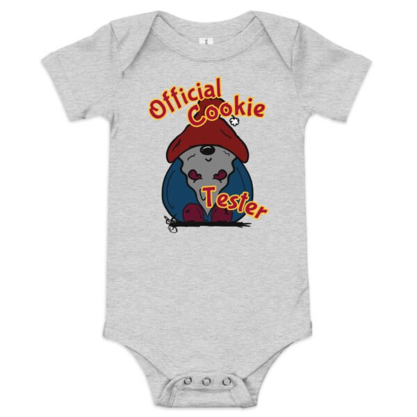infant "Official Cookie Tester" short sleeve one piece - Image 9