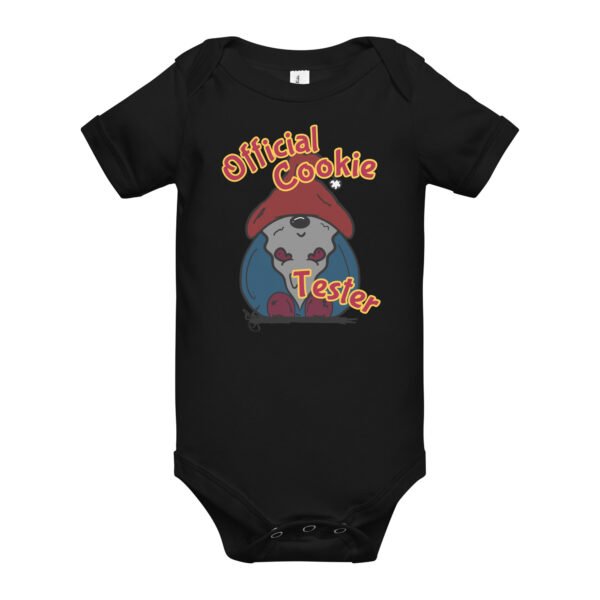infant "Official Cookie Tester" short sleeve one piece - Image 2
