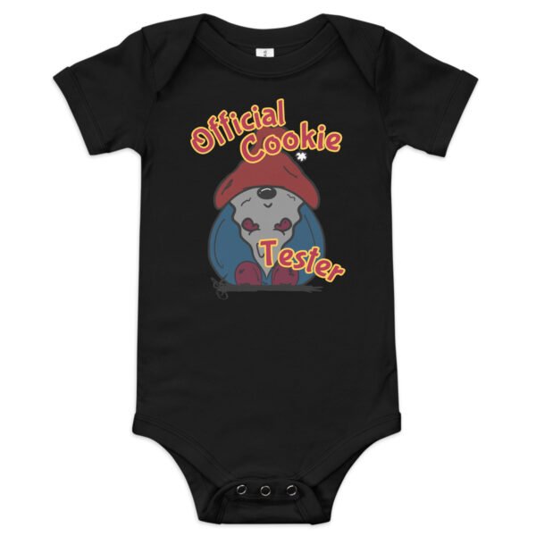 infant "Official Cookie Tester" short sleeve one piece - Image 7