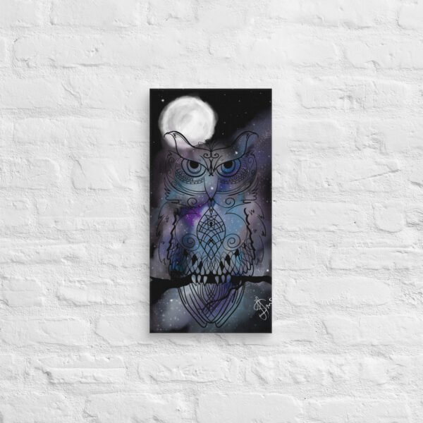 "Stellar Owl" Canvas Print - Image 2
