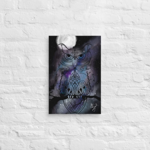 "Stellar Owl" Canvas Print - Image 4