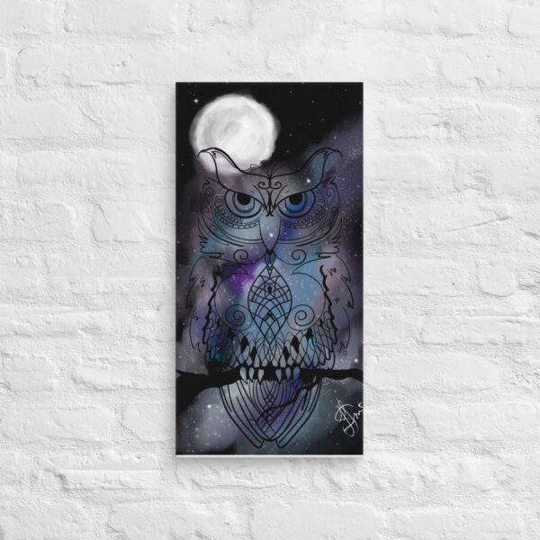 "Stellar Owl" Canvas Print - Image 5