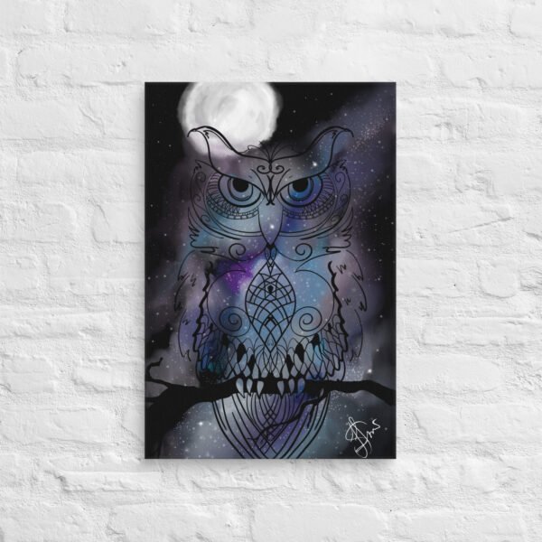 "Stellar Owl" Canvas Print - Image 6