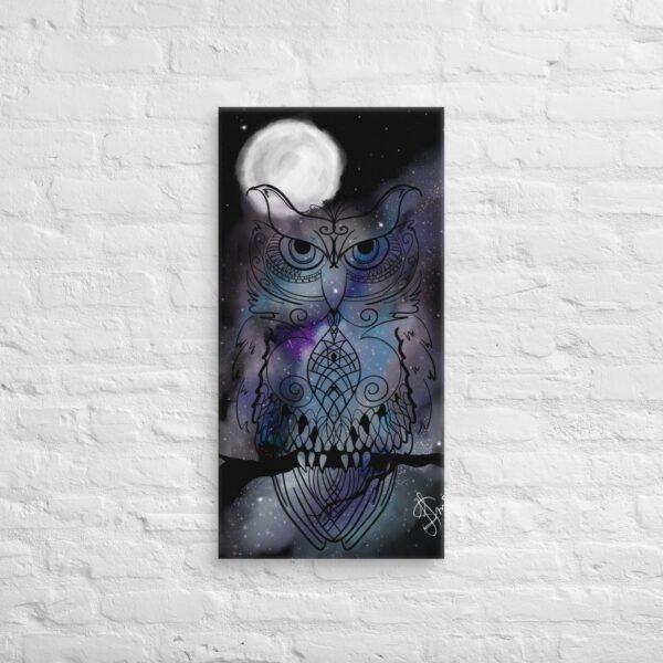 "Stellar Owl" Canvas Print - Image 7