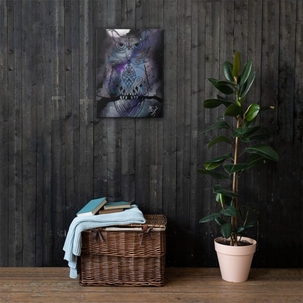 "Stellar Owl" Canvas Print - Image 8