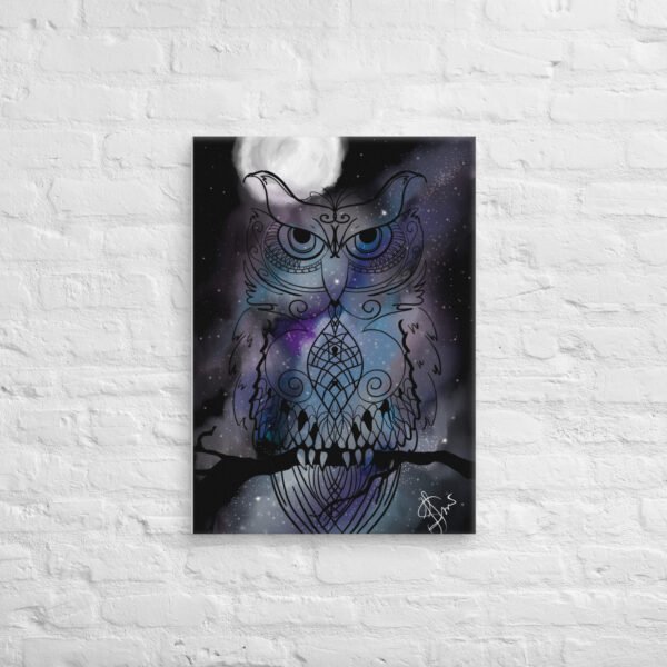 "Stellar Owl" Canvas Print - Image 12