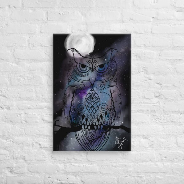 "Stellar Owl" Canvas Print - Image 13