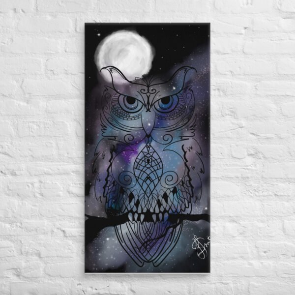 "Stellar Owl" Canvas Print - Image 14