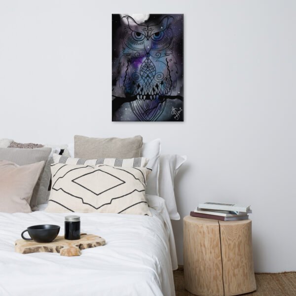 "Stellar Owl" Canvas Print - Image 15