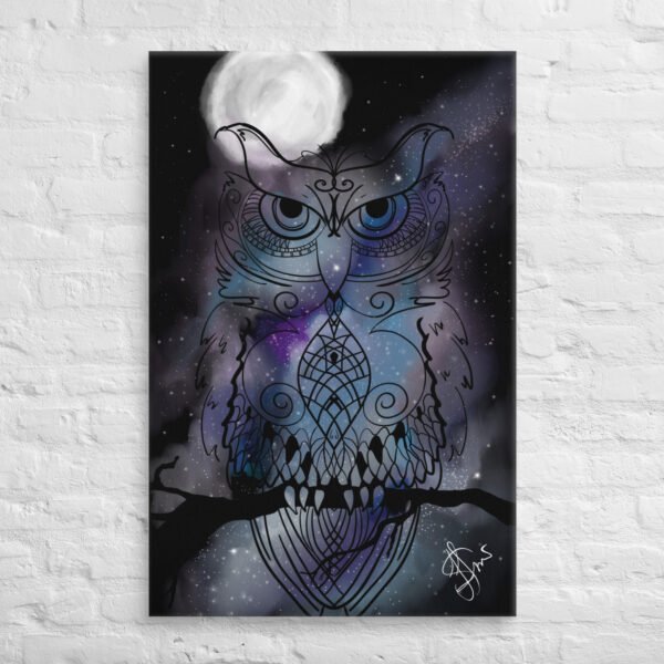 "Stellar Owl" Canvas Print - Image 17