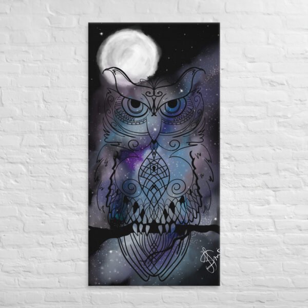 "Stellar Owl" Canvas Print - Image 19