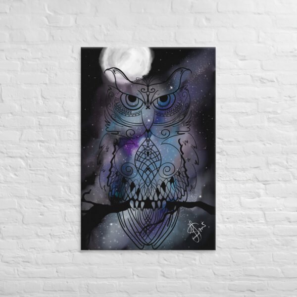 "Stellar Owl" Canvas Print - Image 20