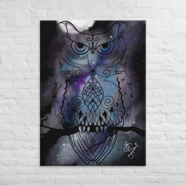 "Stellar Owl" Canvas Print - Image 21