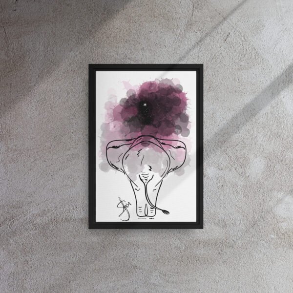 "Cosmic Wanderer" Framed Canvas Print - Image 3