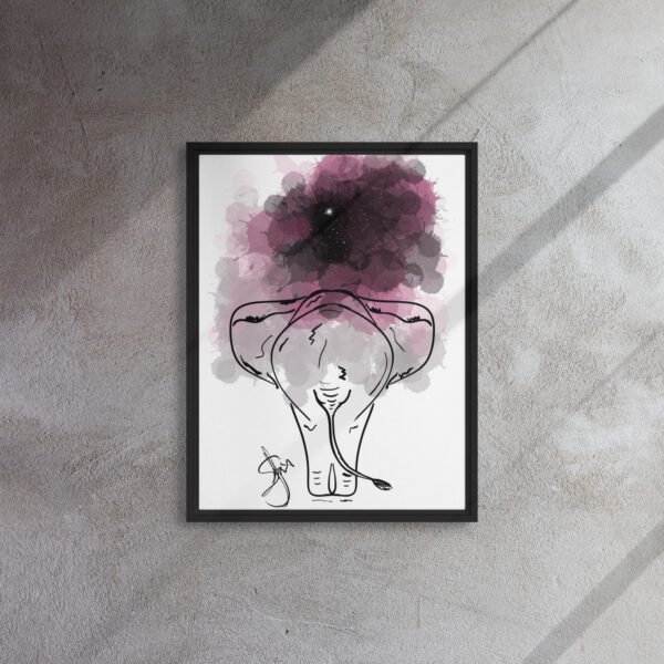 "Cosmic Wanderer" Framed Canvas Print - Image 4