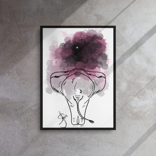 "Cosmic Wanderer" Framed Canvas Print - Image 5