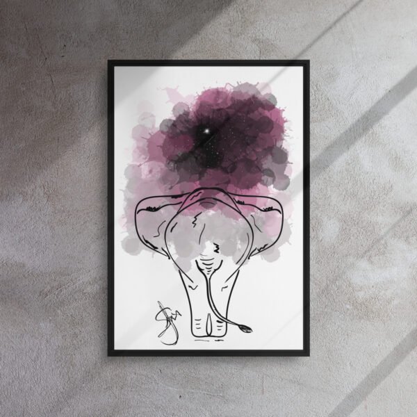 "Cosmic Wanderer" Framed Canvas Print - Image 6