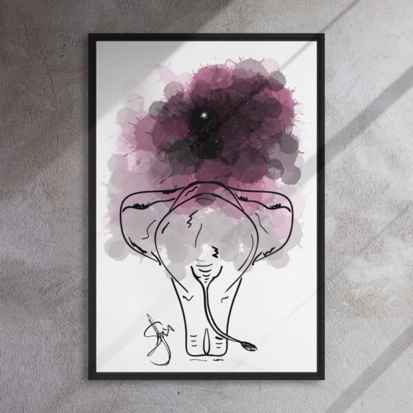 "Cosmic Wanderer" Framed Canvas Print - Image 7