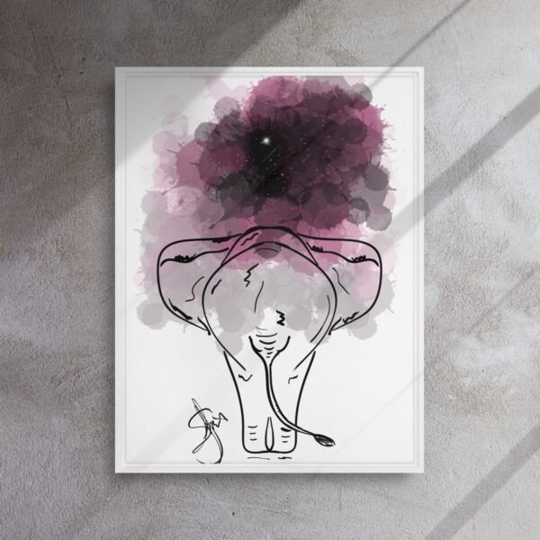 "Cosmic Wanderer" Framed Canvas Print - Image 20