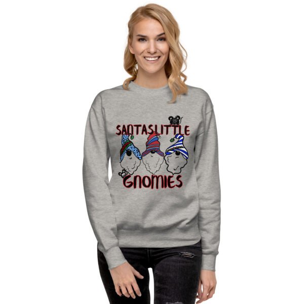 "Santa's Little Gnomies" Graphic Premium Sweatshirt - Image 2