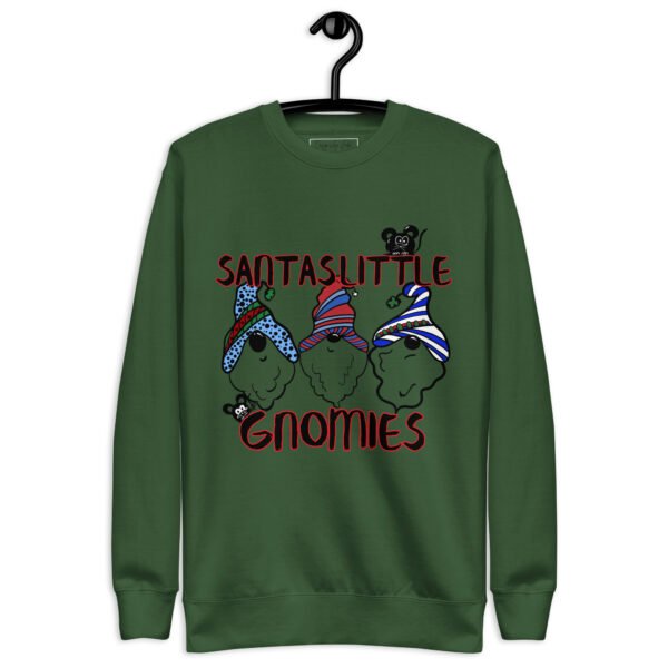 "Santa's Little Gnomies" Graphic Premium Sweatshirt - Image 4