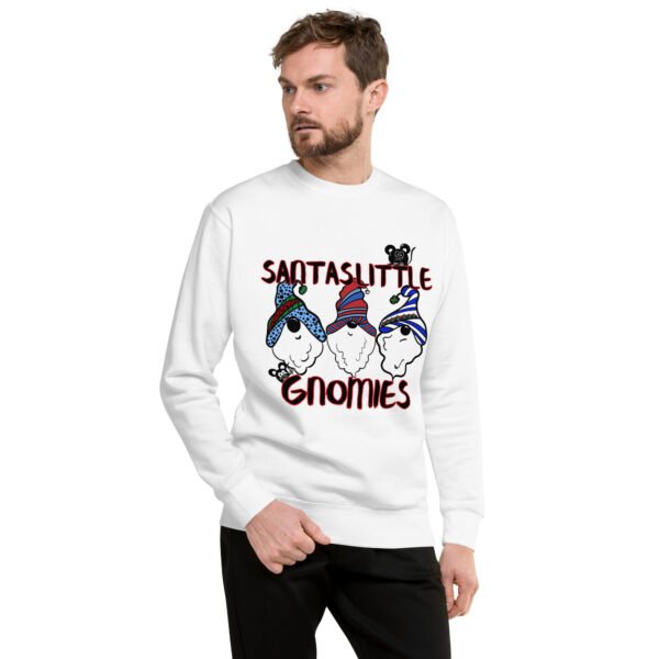 "Santa's Little Gnomies" Graphic Premium Sweatshirt - Image 3