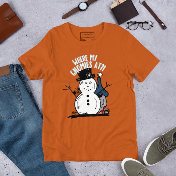 "Where My Gnomies At?!" Graphic t-shirt - Image 8