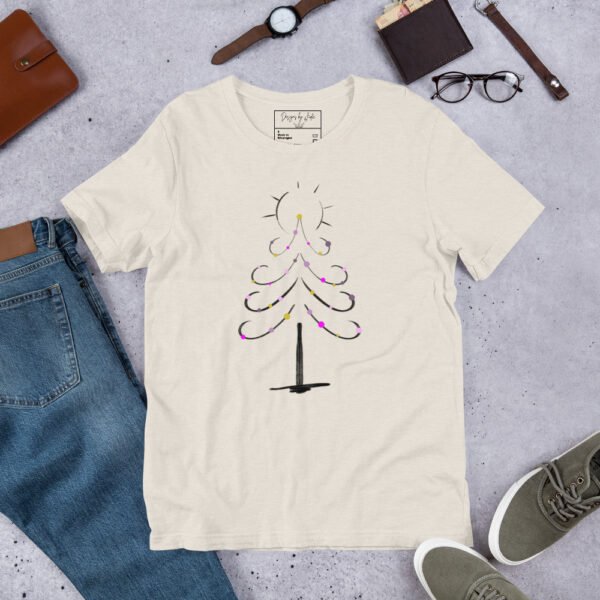 Women's "Christmas Tree Bright" Graphic t-shirt - Image 7