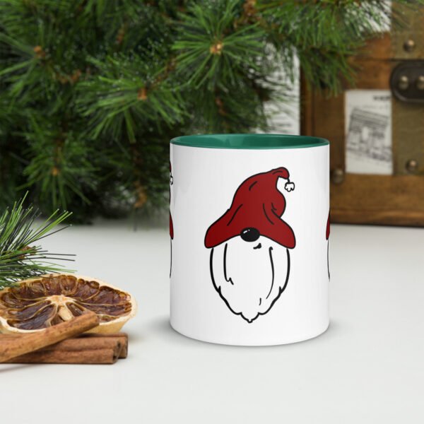 "Red Hat Gnome" Mug with Color Inside - Image 8