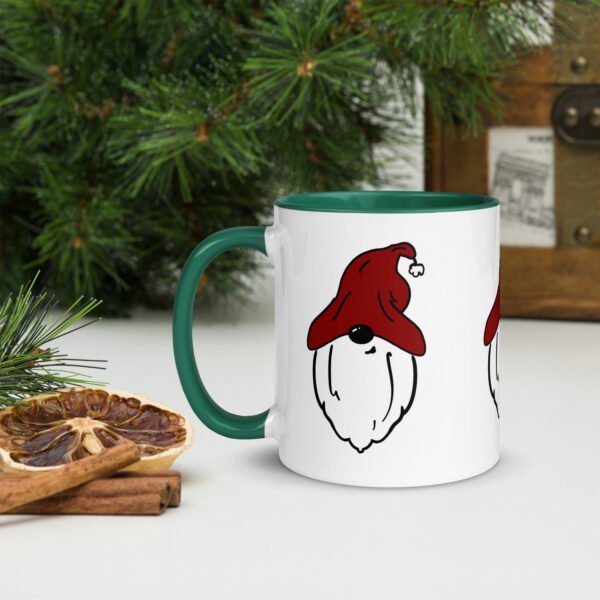 "Red Hat Gnome" Mug with Color Inside - Image 6