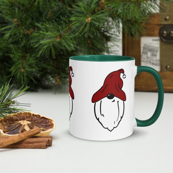 "Red Hat Gnome" Mug with Color Inside - Image 7