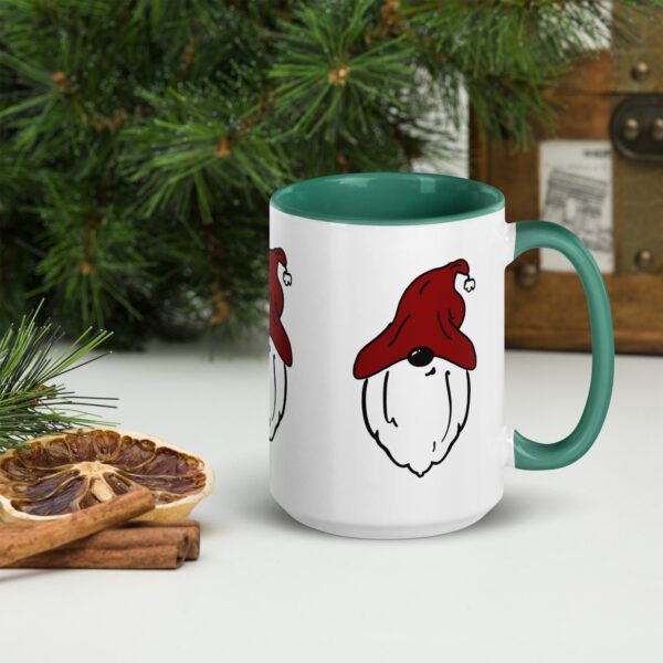 "Red Hat Gnome" Mug with Color Inside - Image 10