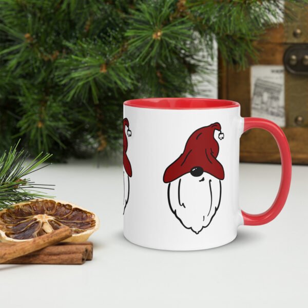 "Red Hat Gnome" Mug with Color Inside