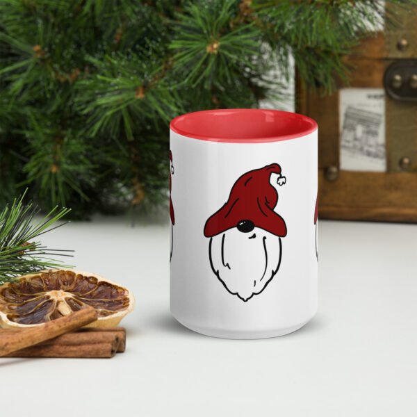"Red Hat Gnome" Mug with Color Inside - Image 5