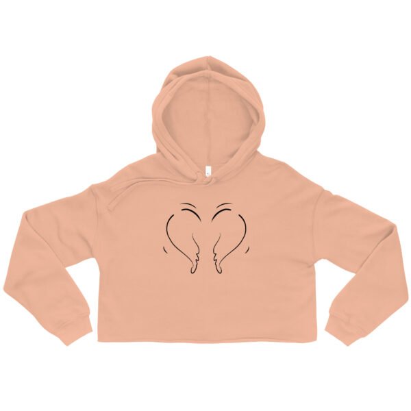 Women's "Wings of Heart" Crop Hoodie - Image 5