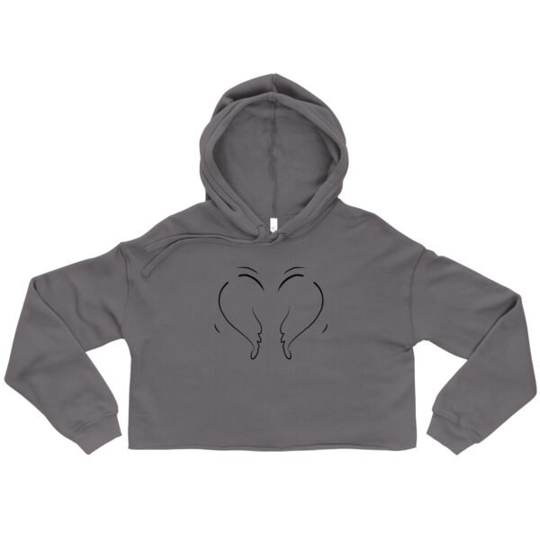 Women's "Wings of Heart" Crop Hoodie