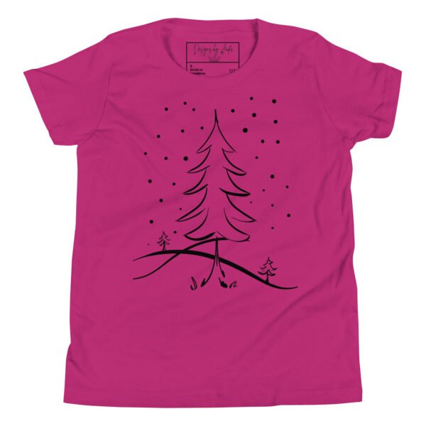 Kids " Winter Wonderland Tree" Short Sleeve T-Shirt - Image 8