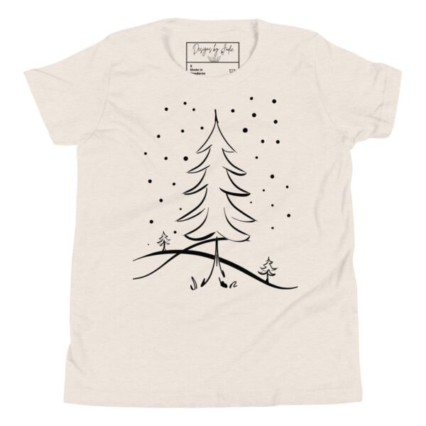 Kids " Winter Wonderland Tree" Short Sleeve T-Shirt