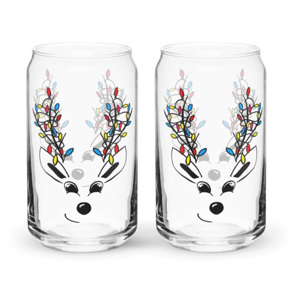 "His Antler Adornments" Can-shaped glass - Image 2